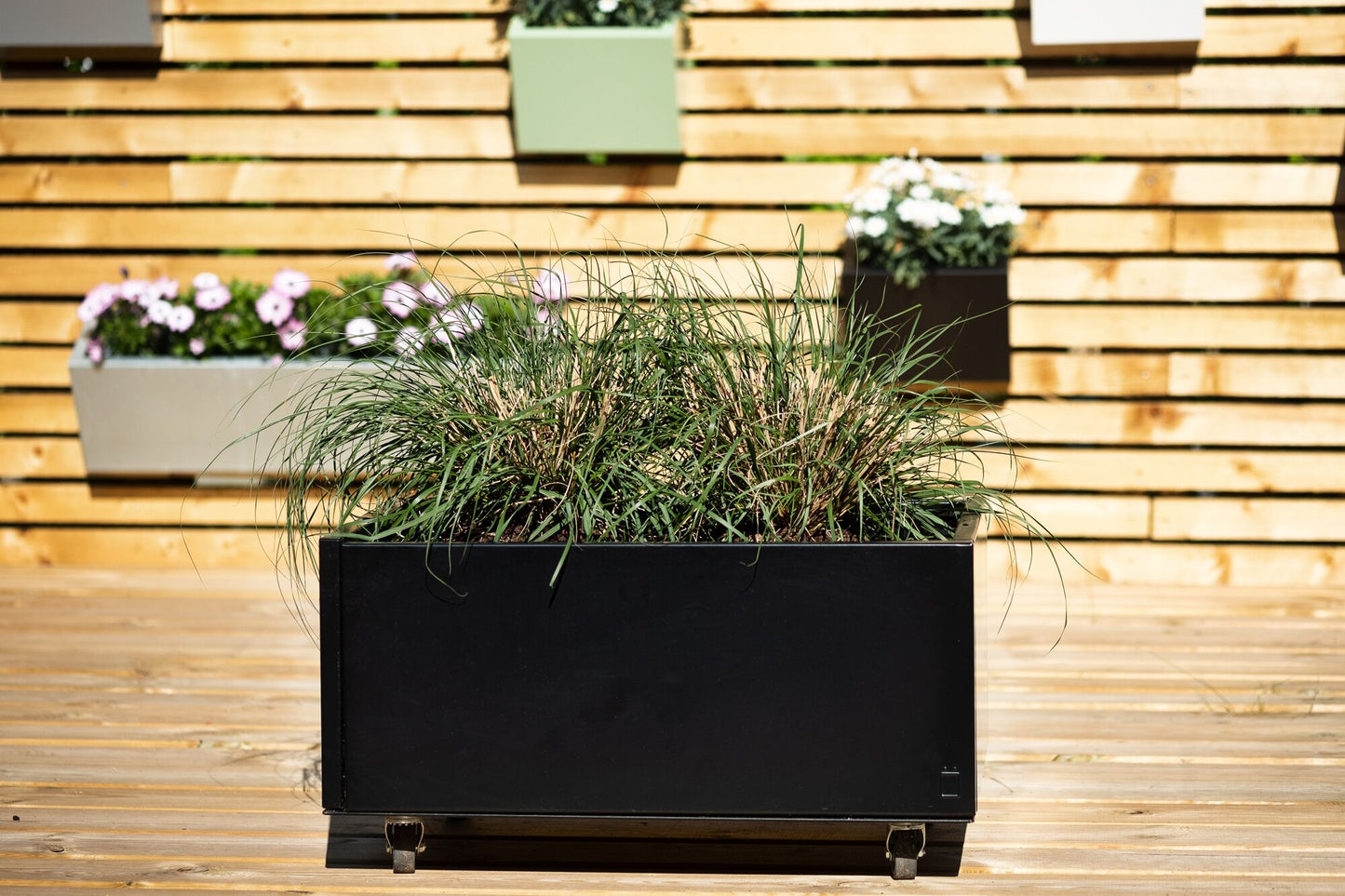 Moestuin- & Plantenbak Grönfeld  25 cm hgt. Aluminium Zwart